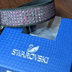 Swarovski leather bracelet